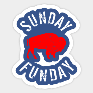 Buffalo Football Sunday Funday Sticker